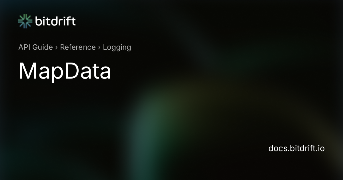 MapData - Capture Documentation