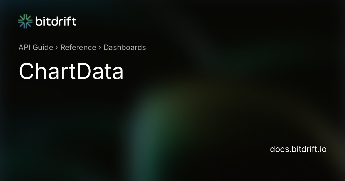 Dashboards - ChartData - bitdrift Capture Documentation