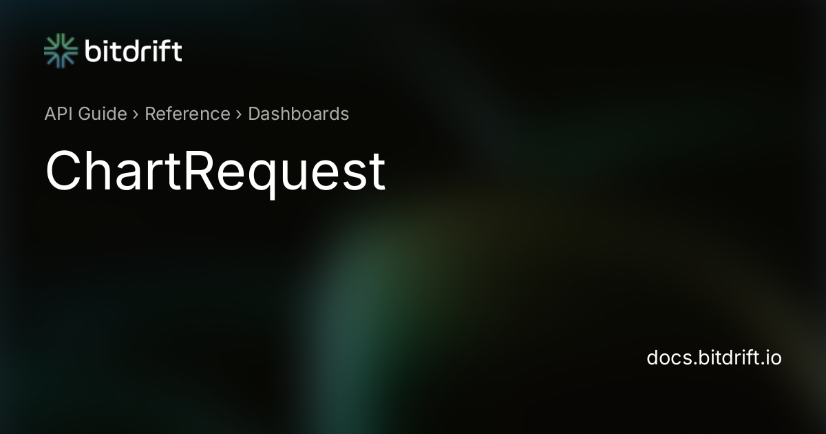 Dashboards - ChartRequest - bitdrift Capture Documentation