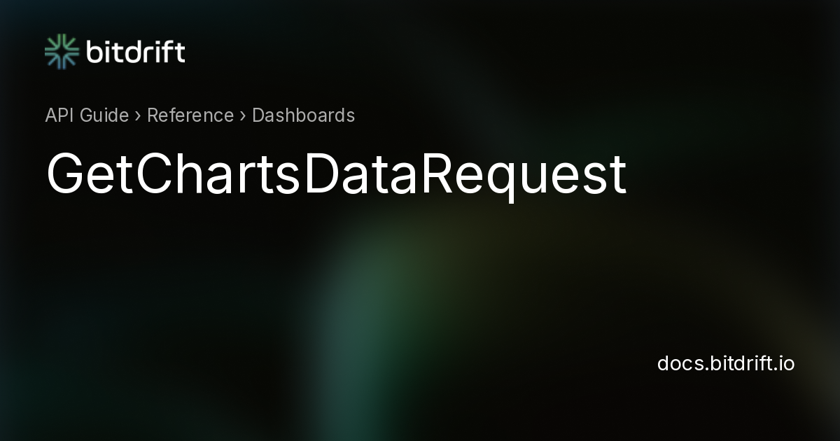 Dashboards - GetChartsDataRequest - bitdrift Capture Documentation