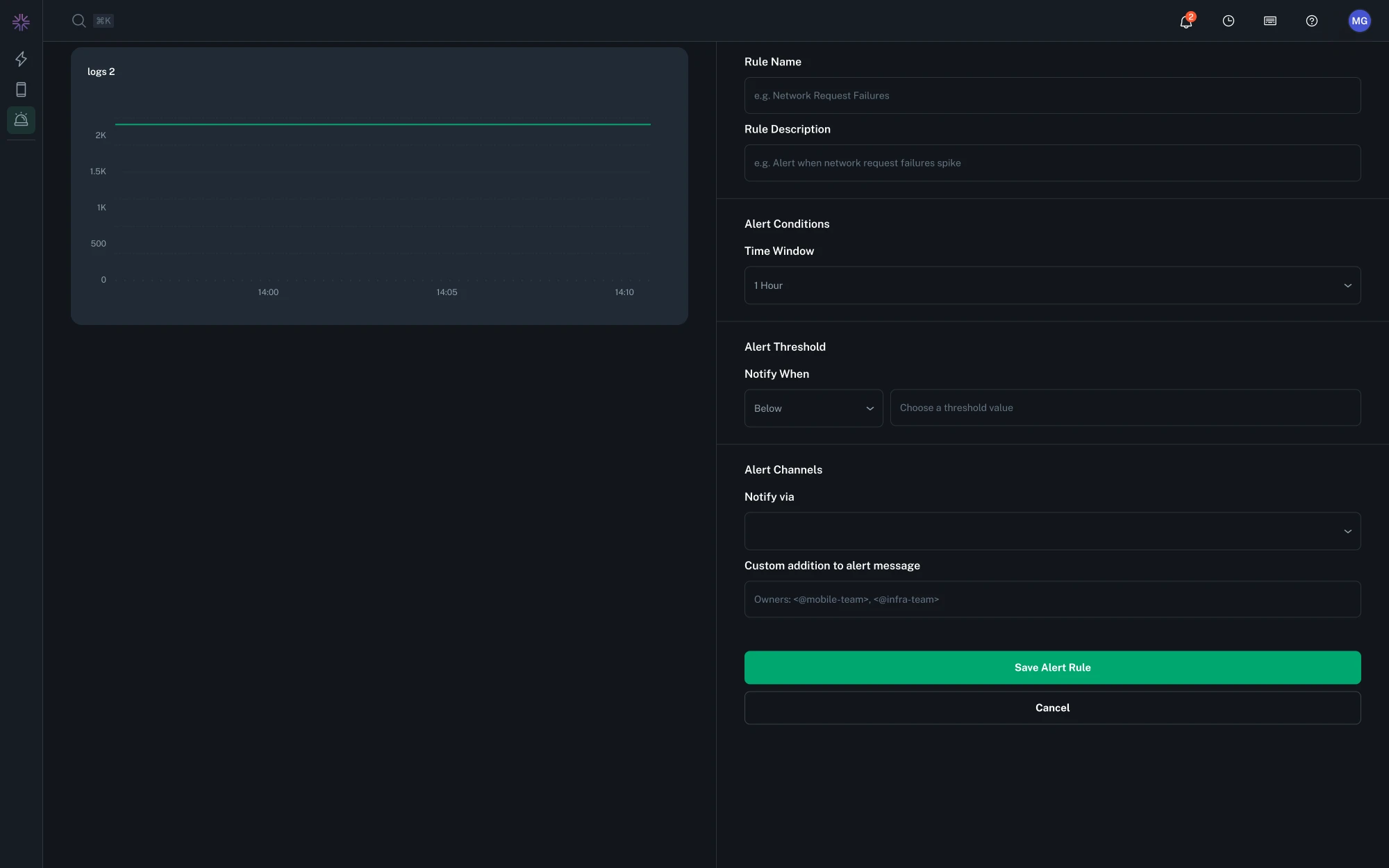 Example Slack Notification Message Example Slack Notification Message