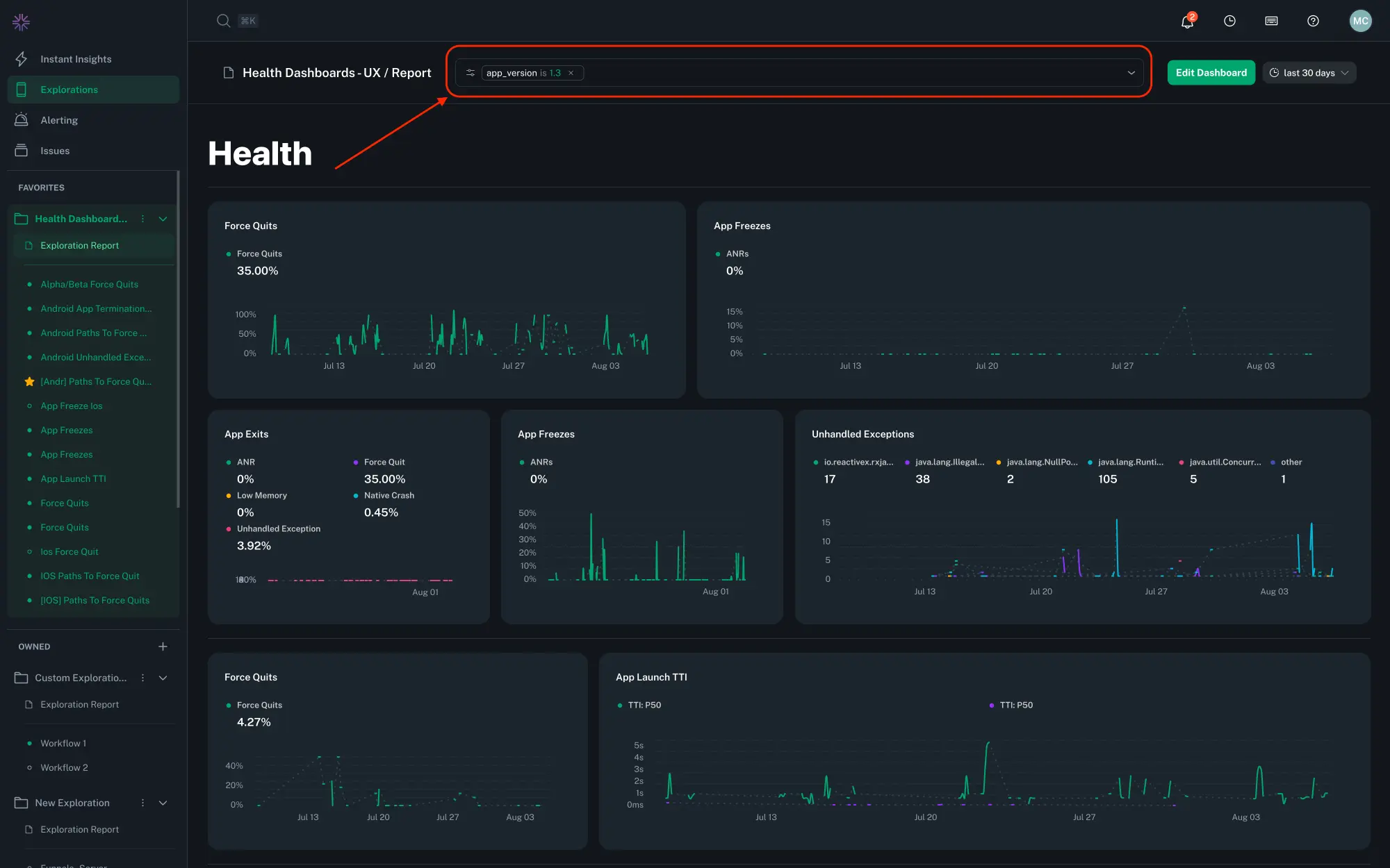 Filtering dashboards Filtering dashboards