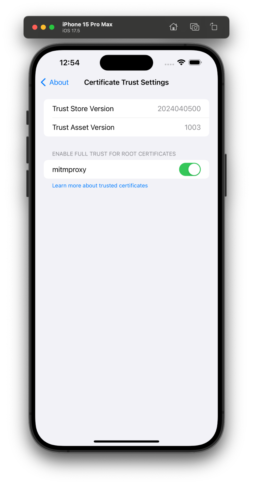 mitmproxy iOS trust certificate mitmproxy iOS trust certificate