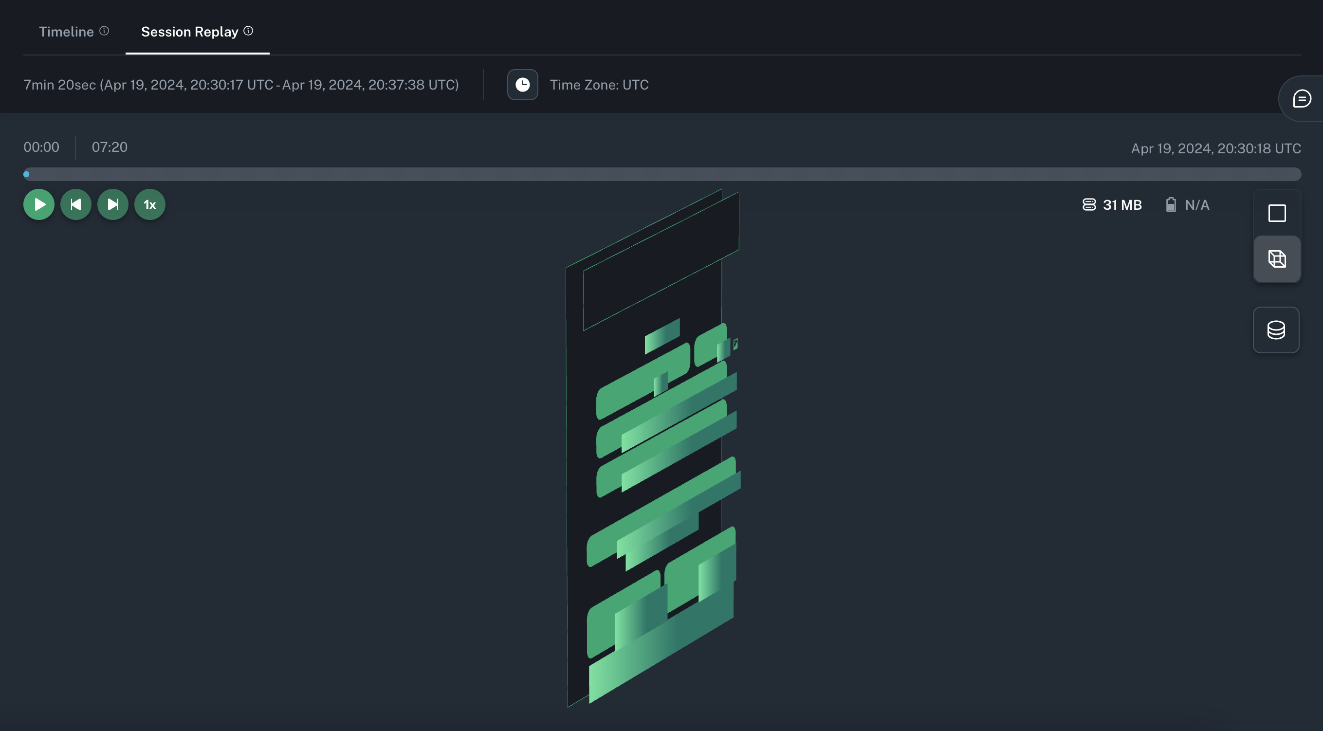 Session Replay 3D Screenshot Session Replay 3D Screenshot