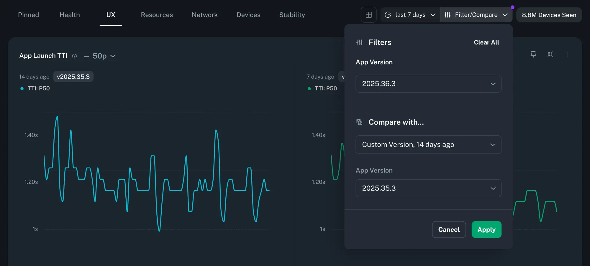 Filter/Compare Modal Filter/Compare Modal
