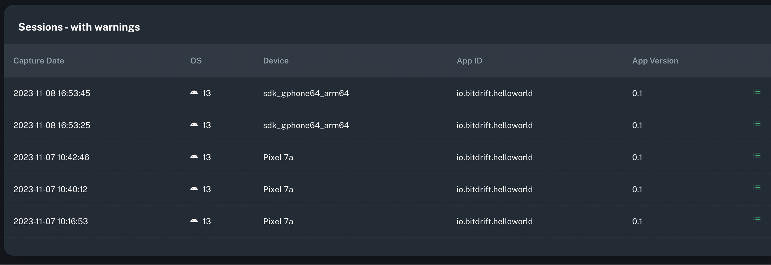 Workflow Record Session Screenshot Workflow Record Session Screenshot